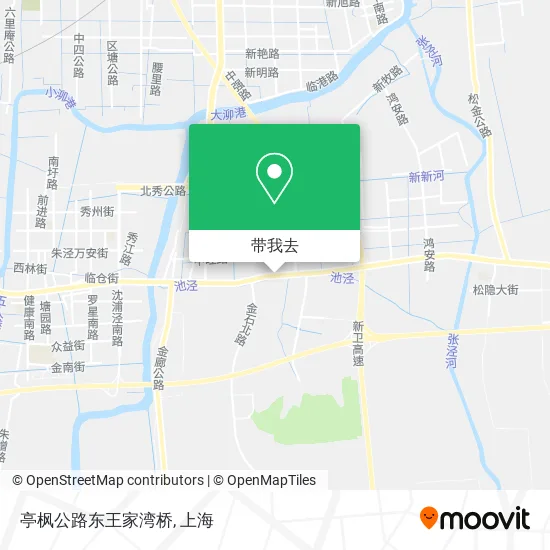 亭枫公路东王家湾桥地图