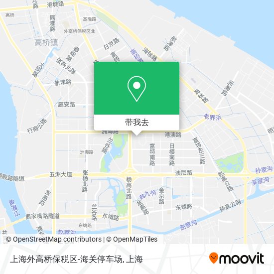 上海外高桥保税区-海关停车场地图