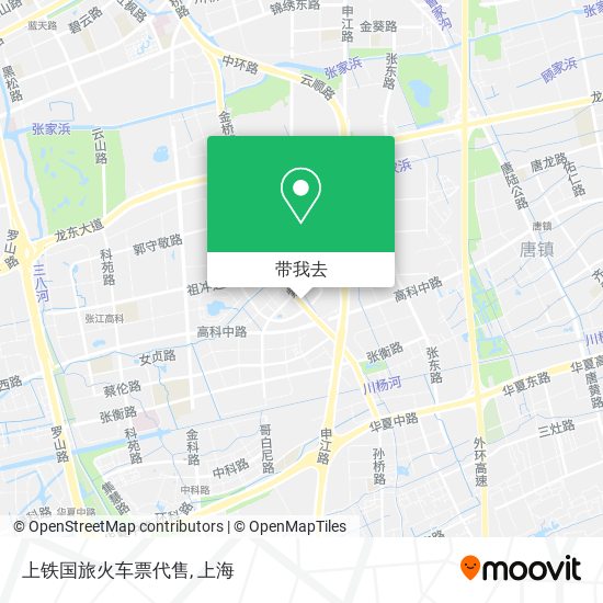 上铁国旅火车票代售地图