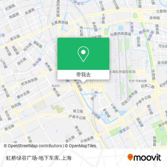 虹桥绿谷广场-地下车库地图