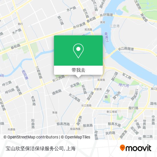 宝山欣坚保洁保绿服务公司地图