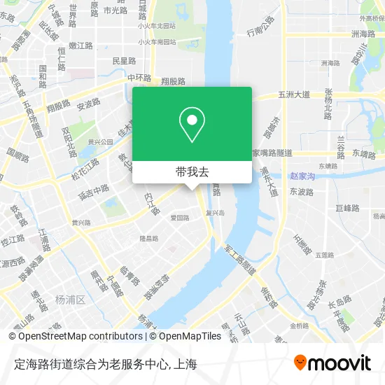 定海路街道综合为老服务中心地图