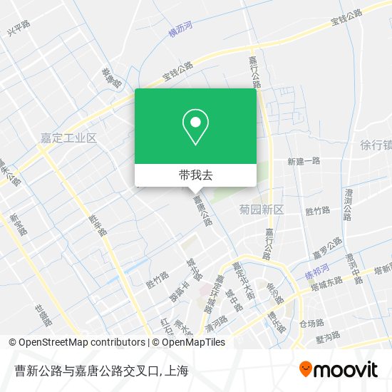 曹新公路与嘉唐公路交叉口地图