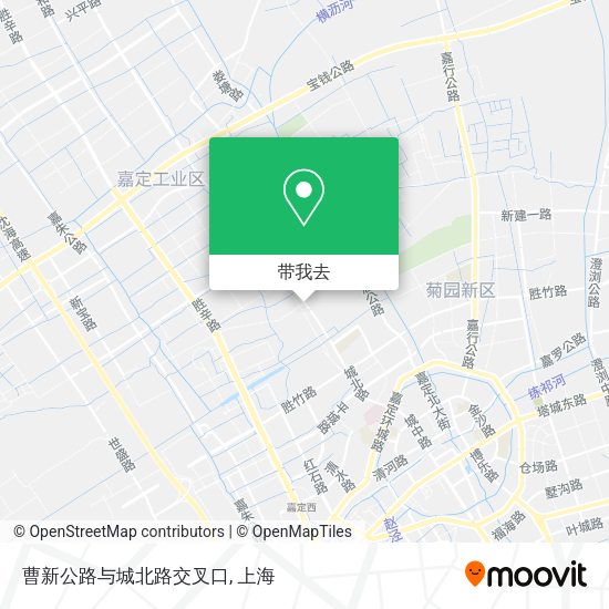 曹新公路与城北路交叉口地图