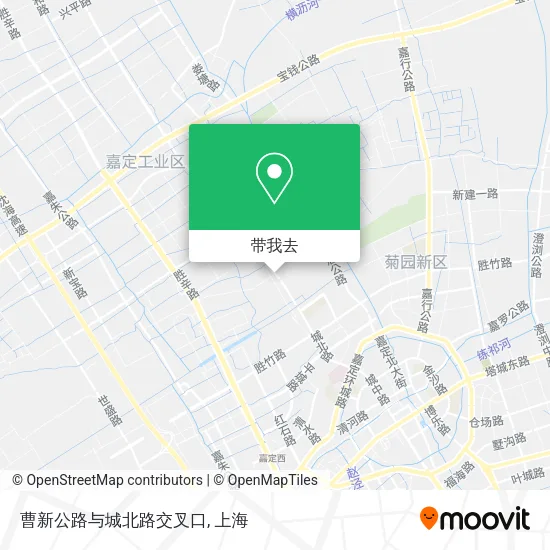 曹新公路与城北路交叉口地图
