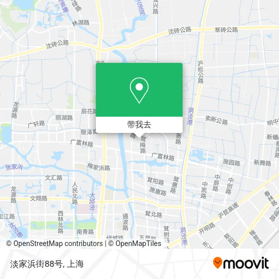 淡家浜街88号地图