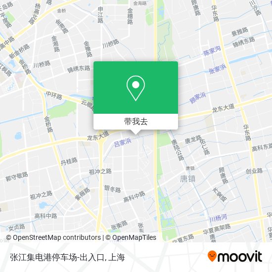 张江集电港停车场-出入口地图
