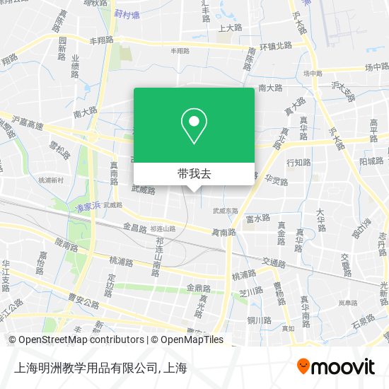 上海明洲教学用品有限公司地图