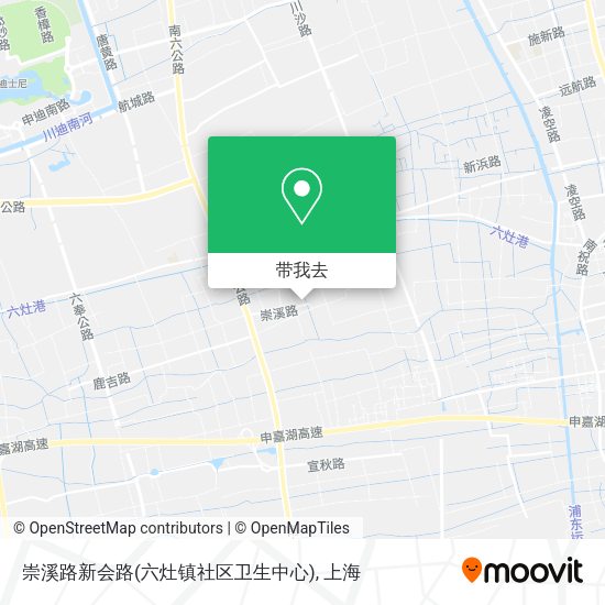 崇溪路新会路(六灶镇社区卫生中心)地图