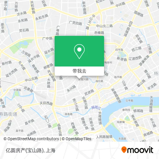 亿圆房产(宝山路)地图