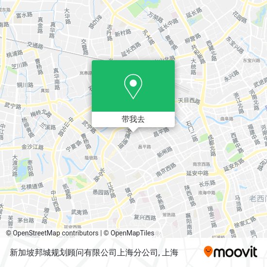 新加坡邦城规划顾问有限公司上海分公司地图