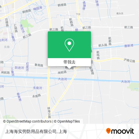 上海海实劳防用品有限公司地图