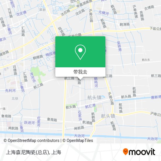 上海森尼陶瓷(总店)地图