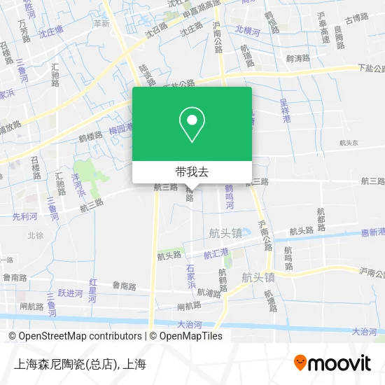 上海森尼陶瓷(总店)地图