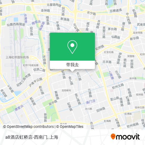 a8酒店虹桥店-西南门地图