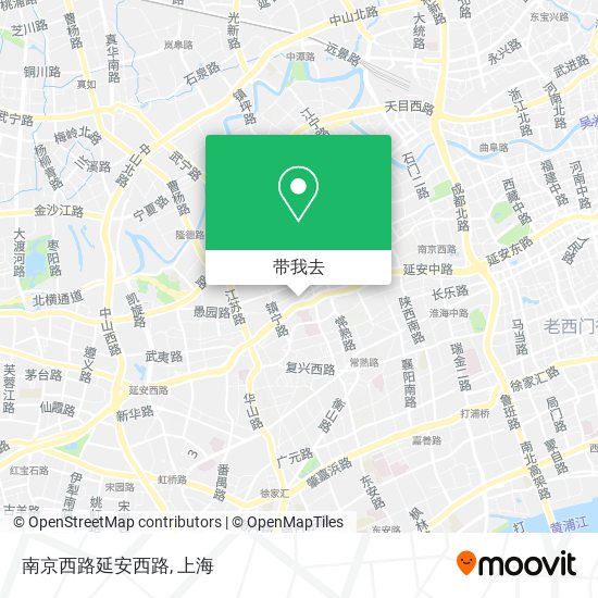 南京西路延安西路地图