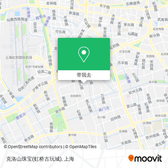 克洛山珠宝(虹桥古玩城)地图