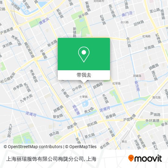 上海丽瑞服饰有限公司梅陇分公司地图