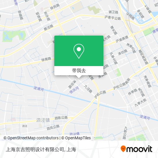 上海京吉照明设计有限公司地图