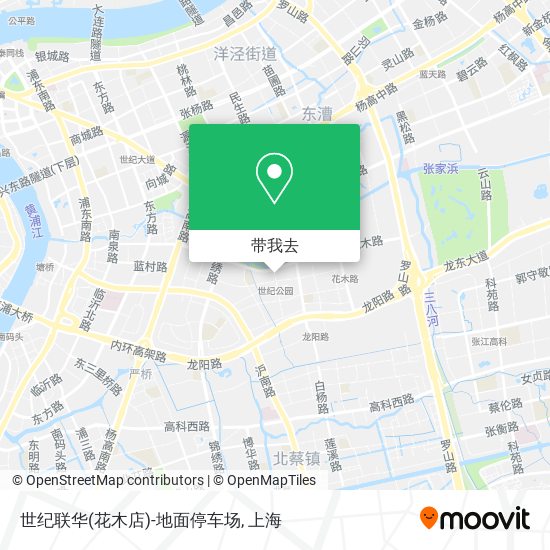 世纪联华(花木店)-地面停车场地图