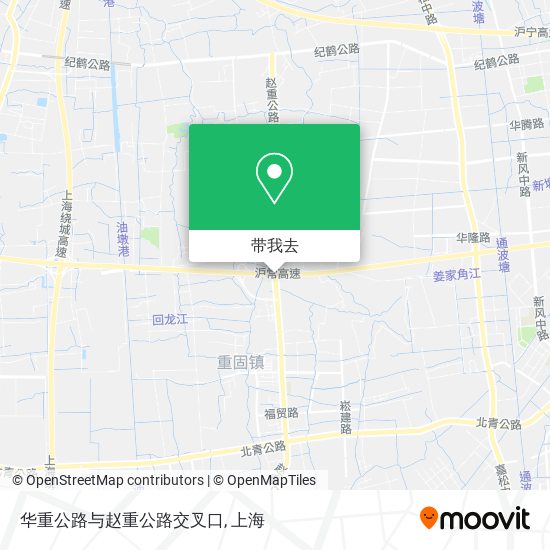 华重公路与赵重公路交叉口地图