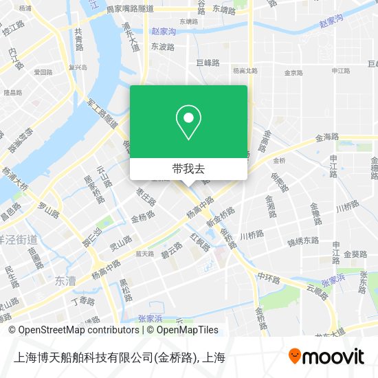 上海博天船舶科技有限公司(金桥路)地图