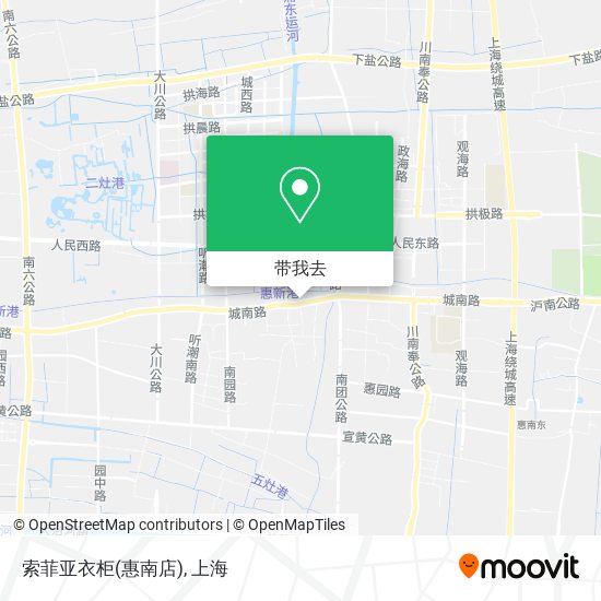 索菲亚衣柜(惠南店)地图