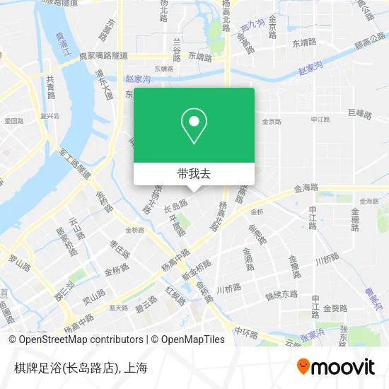 棋牌足浴(长岛路店)地图