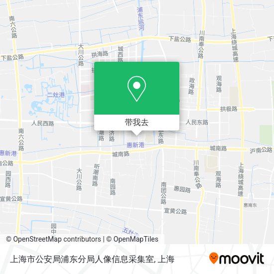 上海市公安局浦东分局人像信息采集室地图