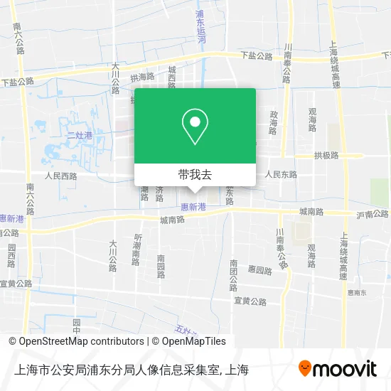 上海市公安局浦东分局人像信息采集室地图