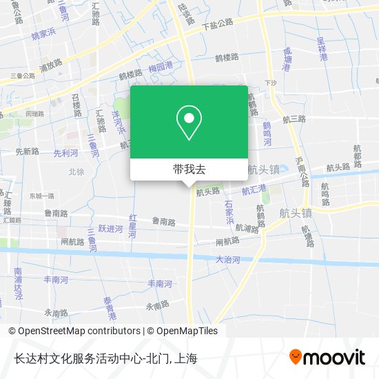 长达村文化服务活动中心-北门地图