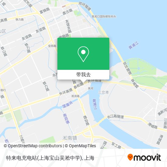 特来电充电站(上海宝山吴淞中学)地图
