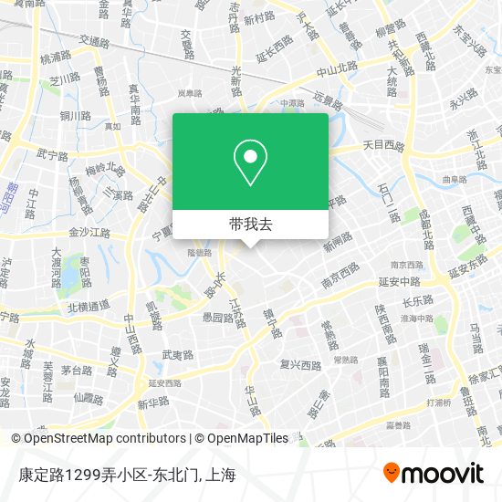 康定路1299弄小区-东北门地图