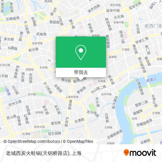 老城西炭火蛙锅(天钥桥路店)地图
