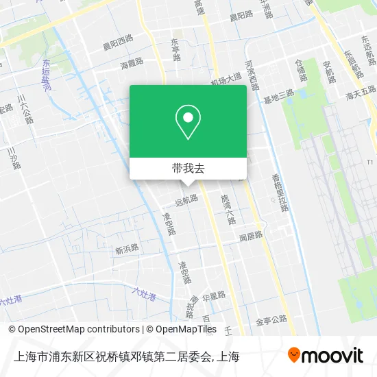 上海市浦东新区祝桥镇邓镇第二居委会地图