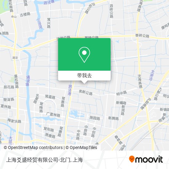 上海爻盛经贸有限公司-北门地图