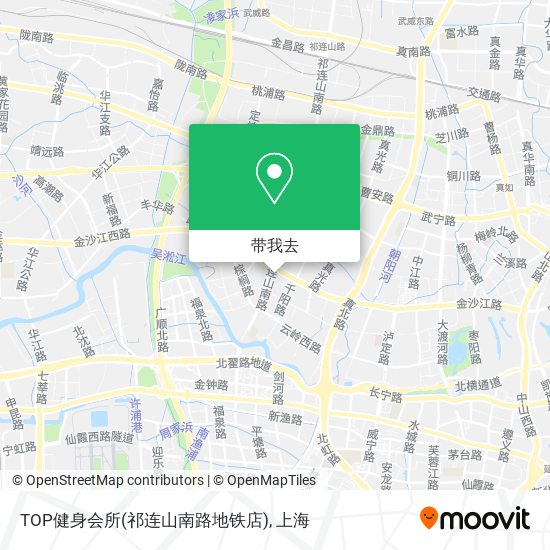 TOP健身会所(祁连山南路地铁店)地图