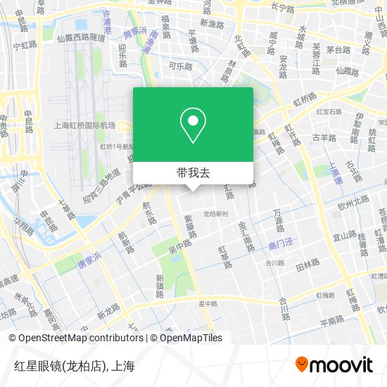 红星眼镜(龙柏店)地图