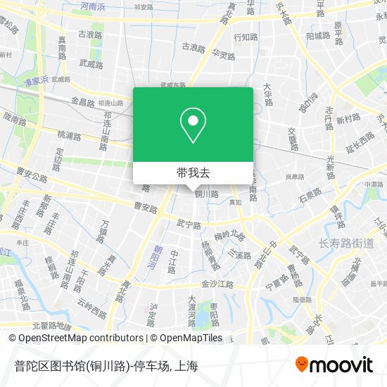 普陀区图书馆(铜川路)-停车场地图