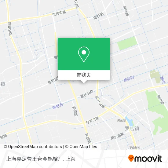 上海嘉定曹王合金铝锭厂地图