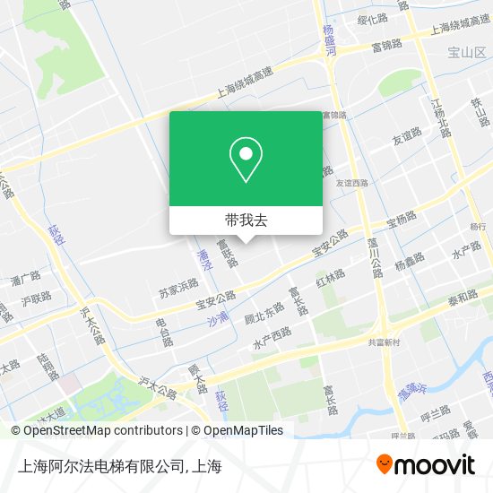 上海阿尔法电梯有限公司地图