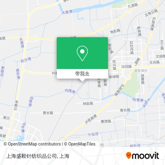 上海盛毅针纺织品公司地图