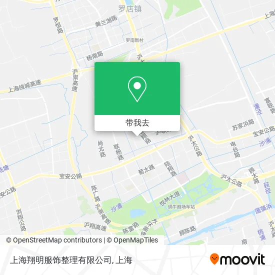 上海翔明服饰整理有限公司地图
