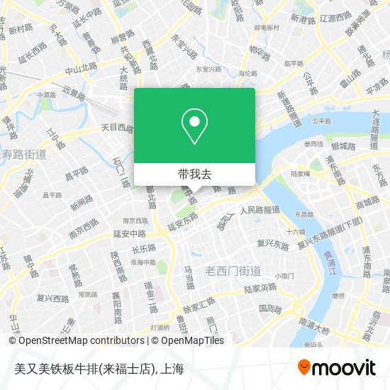 美又美铁板牛排(来福士店)地图