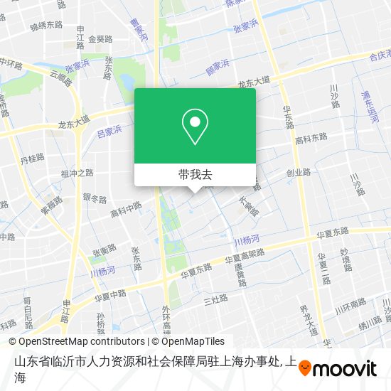 山东省临沂市人力资源和社会保障局驻上海办事处地图