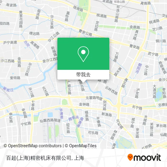 百超(上海)精密机床有限公司地图