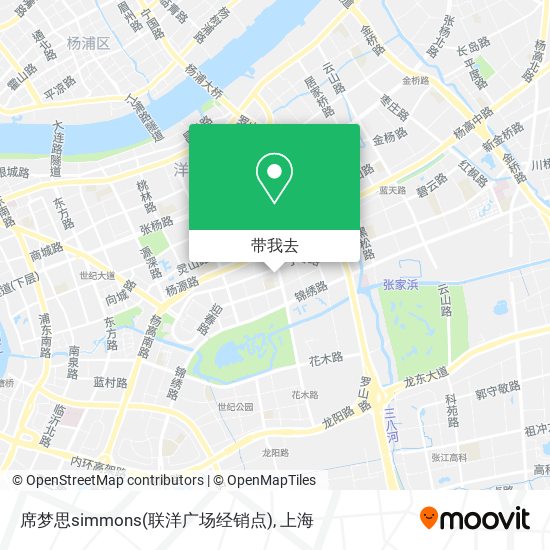 席梦思simmons(联洋广场经销点)地图
