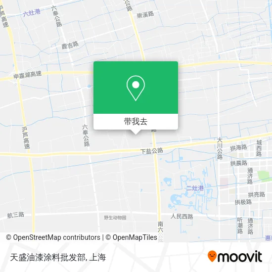 天盛油漆涂料批发部地图