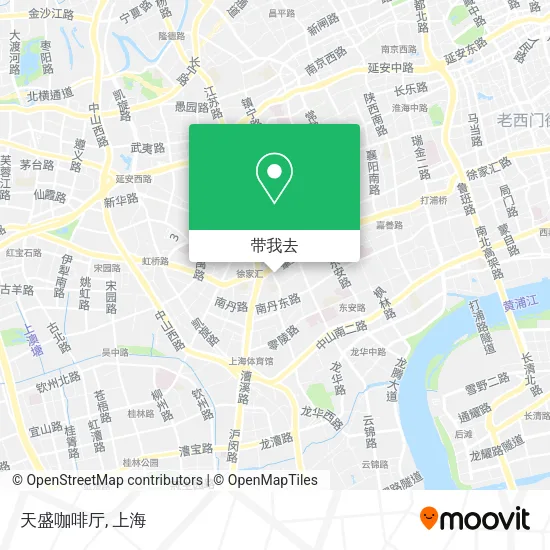 天盛咖啡厅地图