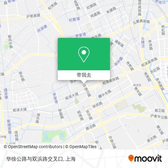 华徐公路与双浜路交叉口地图